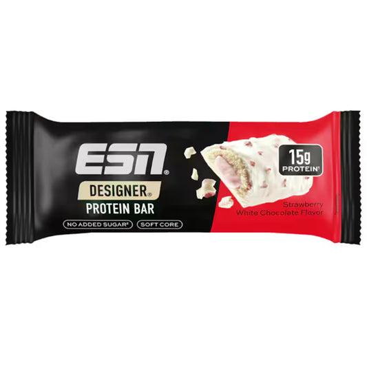 ESN Designer Protein Bar Strawberry White Chocolate Flavor 45g