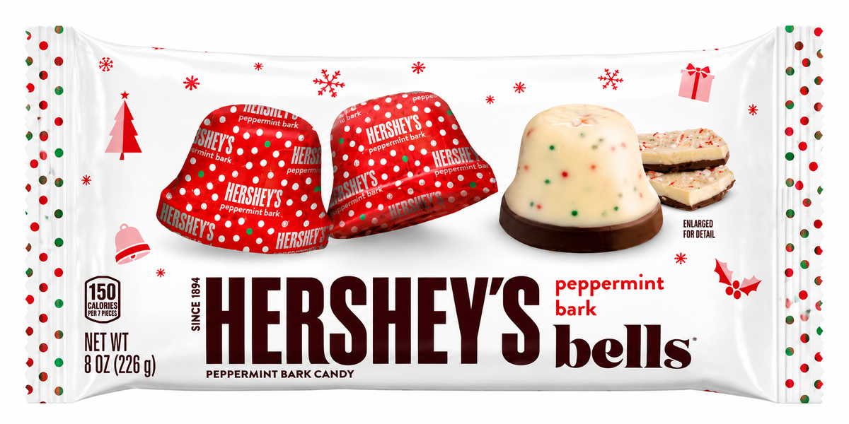 Hershey's Bells Peppermint Bark 226g