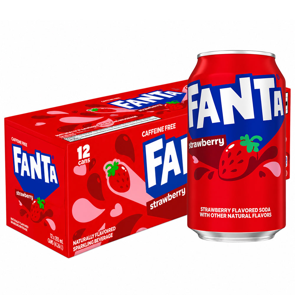 Fanta Strawberry (USA) 12 x 355ml Vorratspack