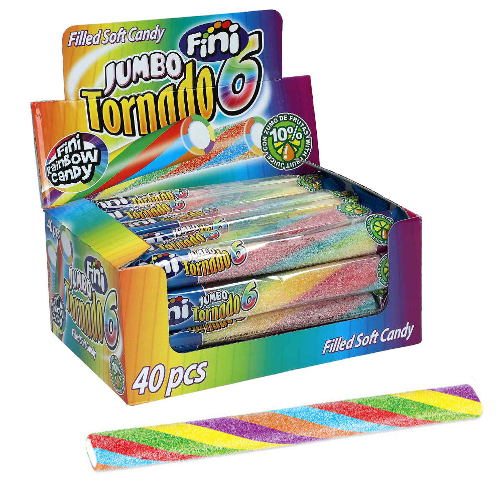 Fini Jumbo Tornado 6 Sour Fruchtgummistange 50g
