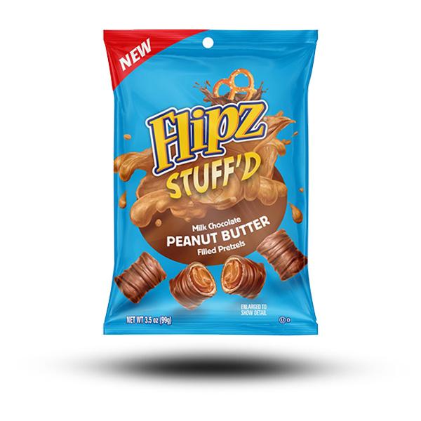 Flipz Stuff'd Milk Chocolate Peanut Butter filled Pretzel 99g