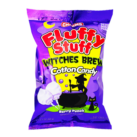 Fluffy Stuff Witches Brew Cotton Candy – Berry Punch 60g