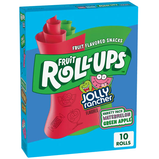 Fruit Roll-Ups Jolly Rancher Variety Pack Green Apple & Watermelon 141g