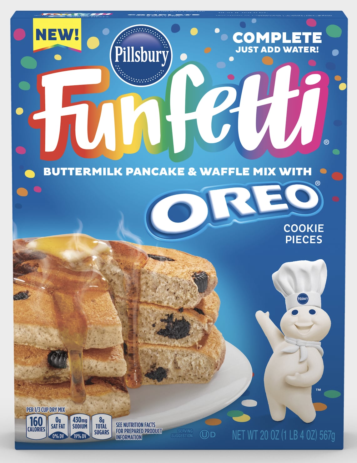 Pillsbury Funfetti Buttermilk Pancake & Waffle Mix with Oreo 567g