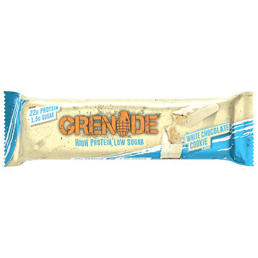 Grenade High Protein Bar Low Sugar White Chocolate Cookie 60g