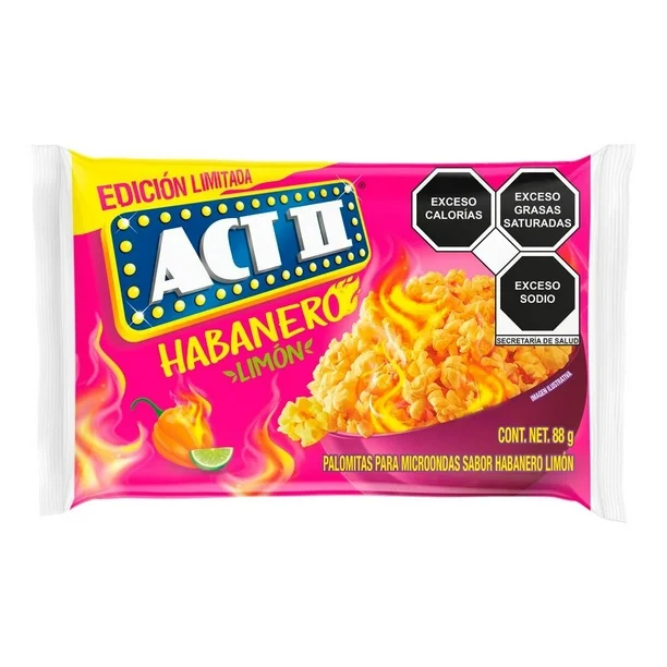 ACT II Habanero Limón Popcorn 88g