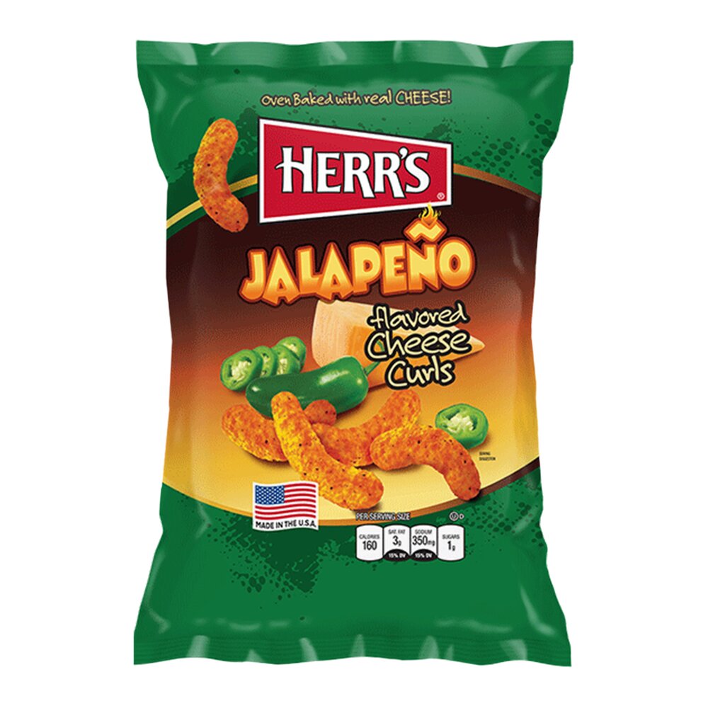 Herr's Jalapeno Cheese Curls 170g Beutel (USA)
