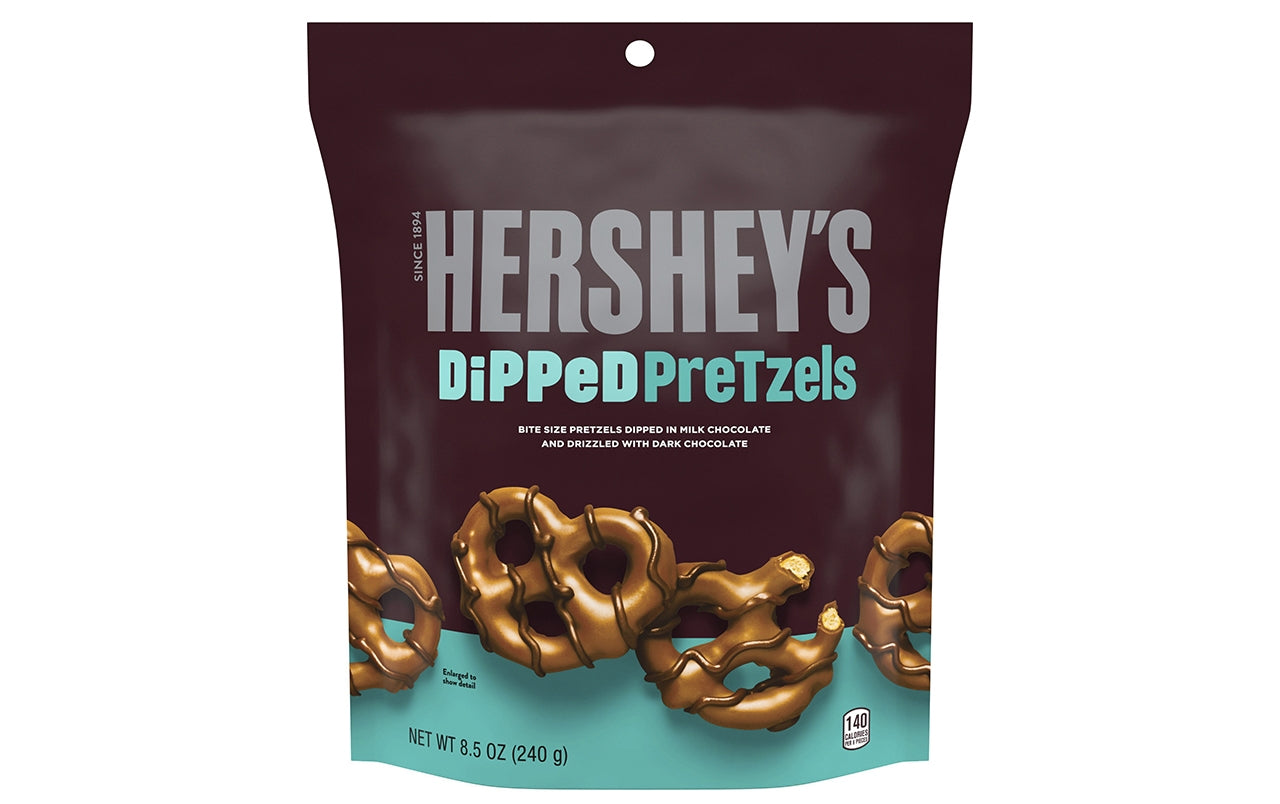 Hershey's Dipped Pretzels Milk Chocolate & Dark Chocolate 240g