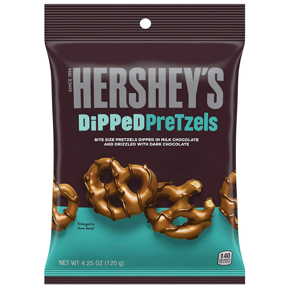Hershey’s Milk Chocolate Dipped Pretzels 120g
