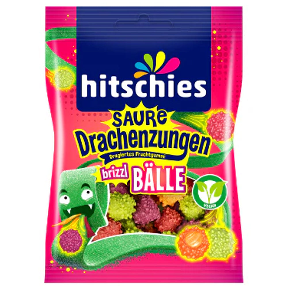 Hitschies Saure Drachenzungen Brizzl Bälle 100g
