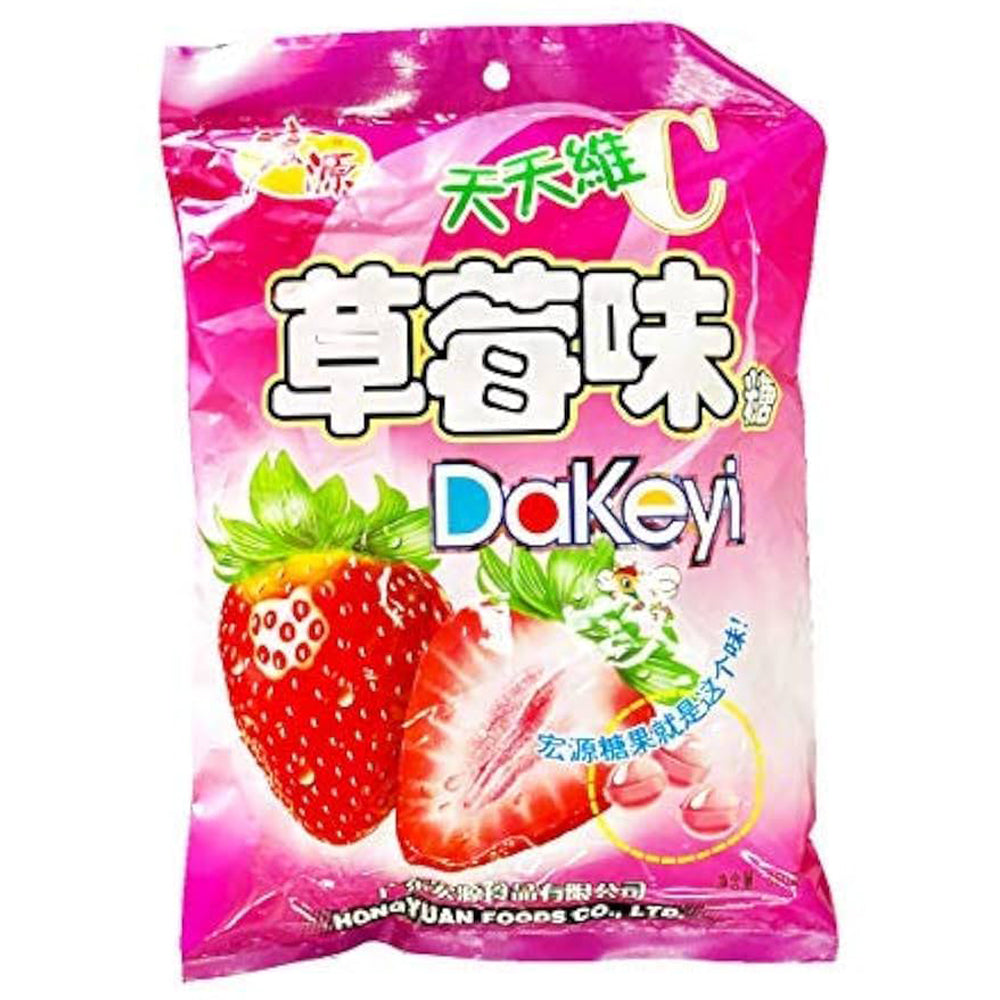 Hongyuan DaKeyi Hard Candy Strawberry Flavour 350g