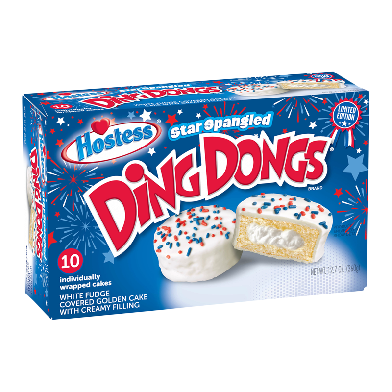Hostess Limited Edition Star Spangled Ding Dongs 360g