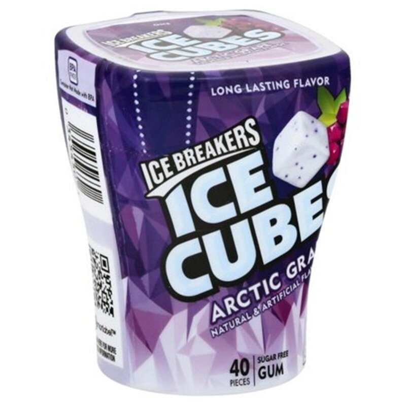 Ice Breakers - Ice Cubes Arctic Grape Sugar Free - 40 Stück 92g
