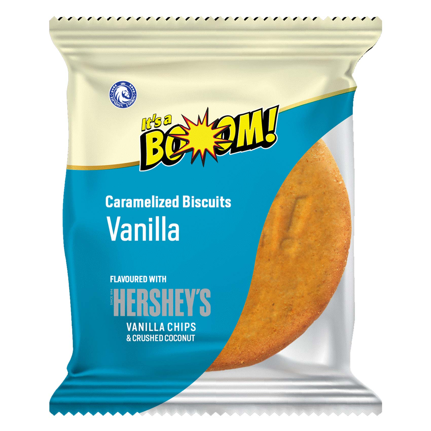 It´s a Boom Crispy Biscuits Vanilla by Hershey´s 20g