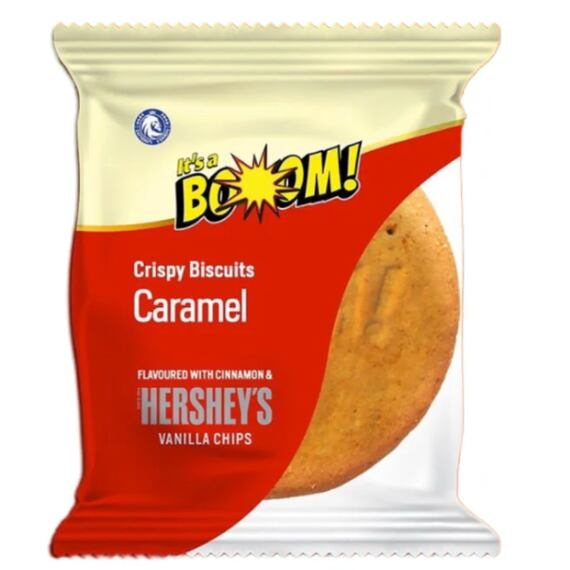 It´s a Boom Crispy Biscuits Caramel by Hershey´s 20g