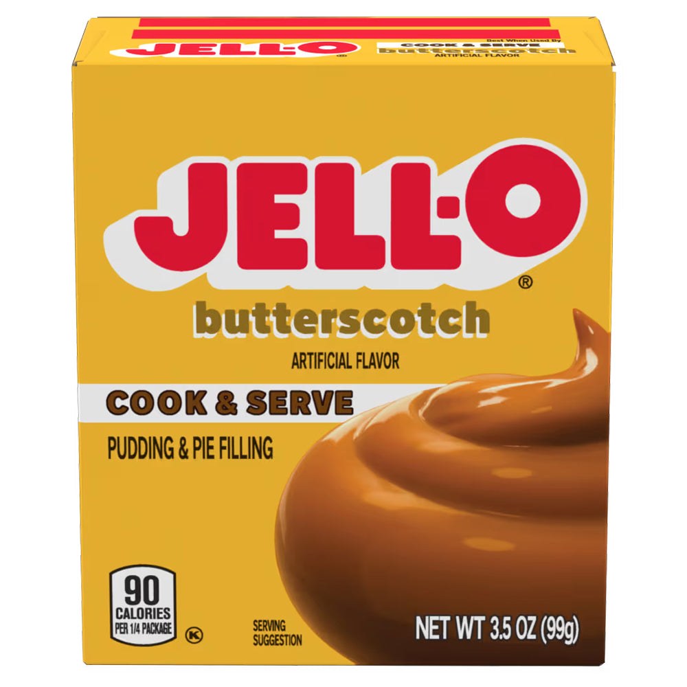 Jell-O Butterscotch Cream Instant Pudding & Pie Filling 96g