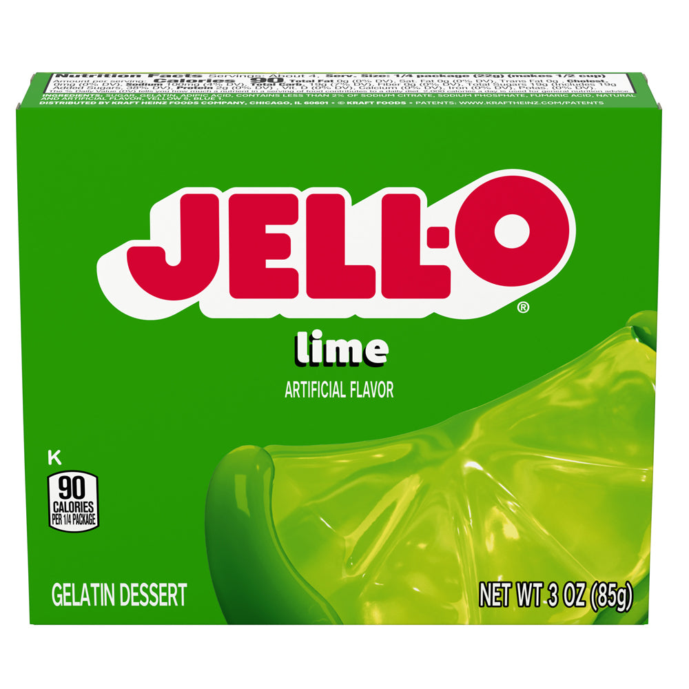 Jell-O Lime Gelatin Dessert Wackelpudding 85g