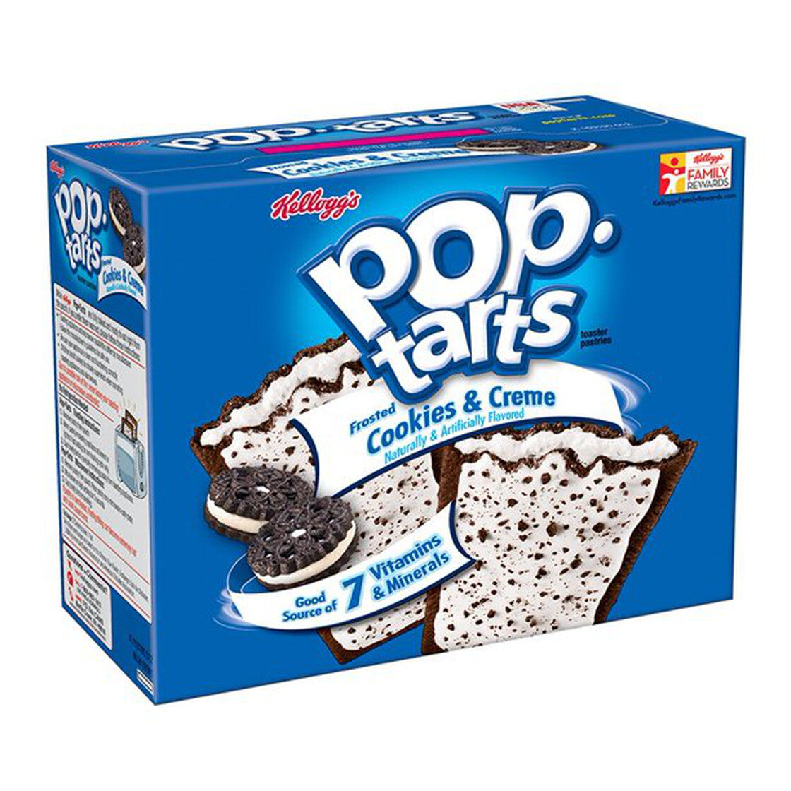 Kellogg's Pop-Tarts Frosted Cookies & Creme - 12 Stück - 576g