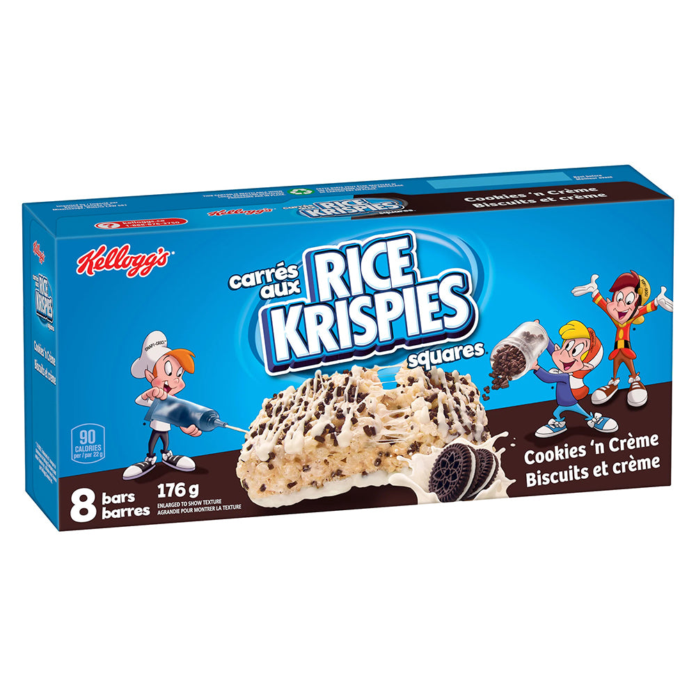Kellogg´s - Rice Krispies Squares Bars Cookies 'n Crème 176g