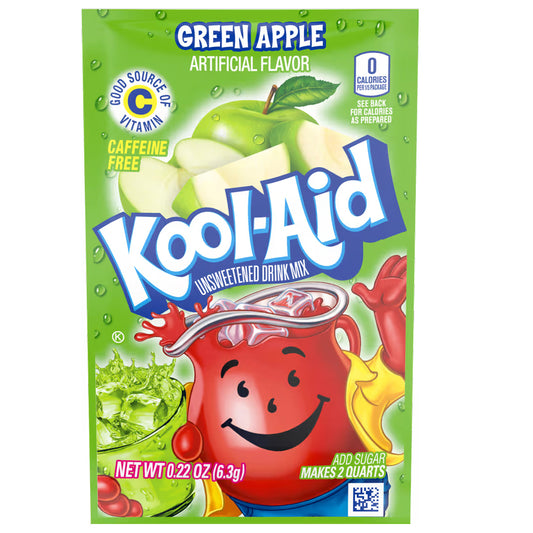 Kool Aid Unsweetened Drink Mix Green Apple 6,3g
