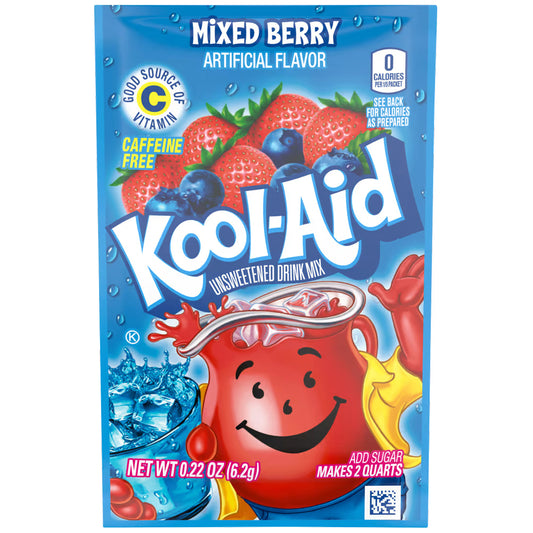 Kool Aid Unsweetened Drink Mix Mixed Berry 6,2g