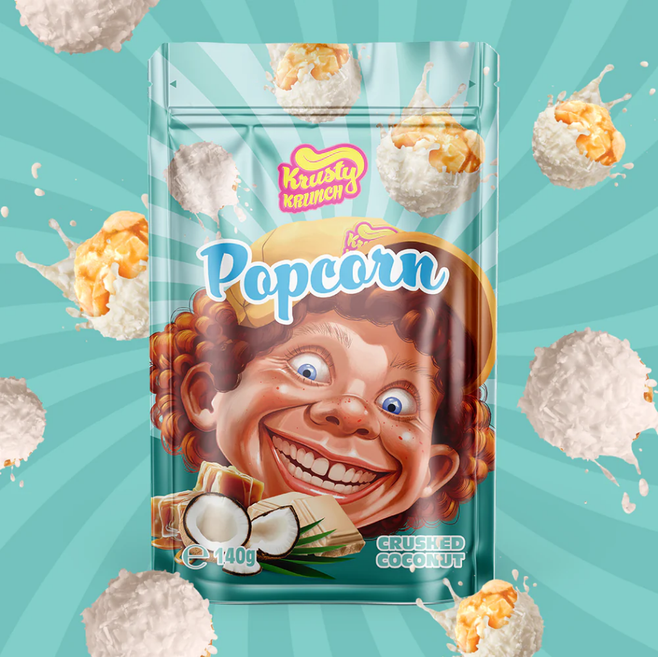 Krusty Krunch Crushed Coconut Popcorn 140g