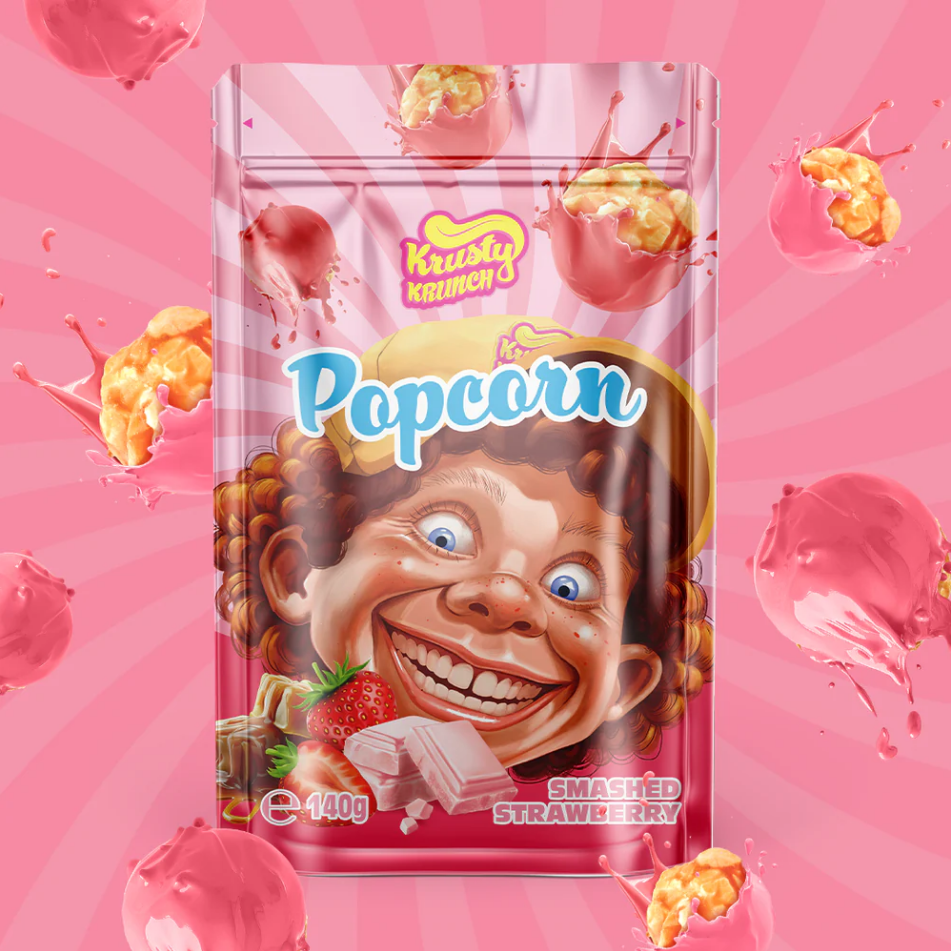 Krusty Krunch Smashed Strawberry Popcorn 140g