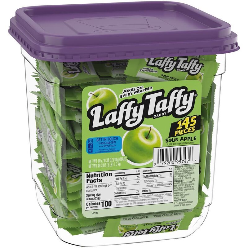 Laffy Taffy Sour Apple Candy Variety Pack 145 (1,4kg)