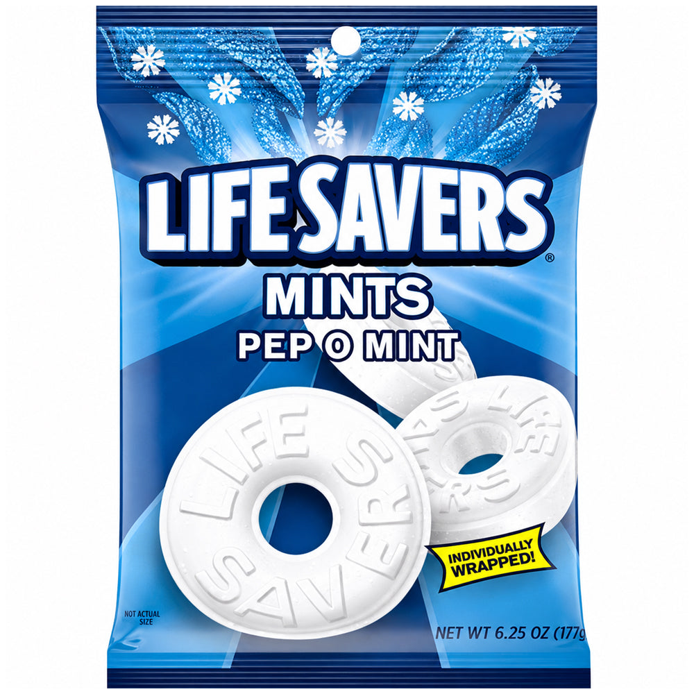 LifeSavers Hard Candy Mints Pep-O-Mint 177g