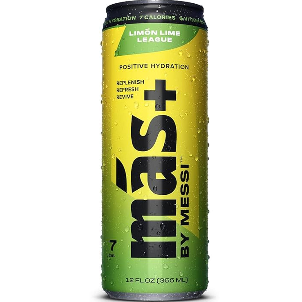 MAS+ by Messi Positive Hydration Energy Drink Lemon Lime League 355ml
