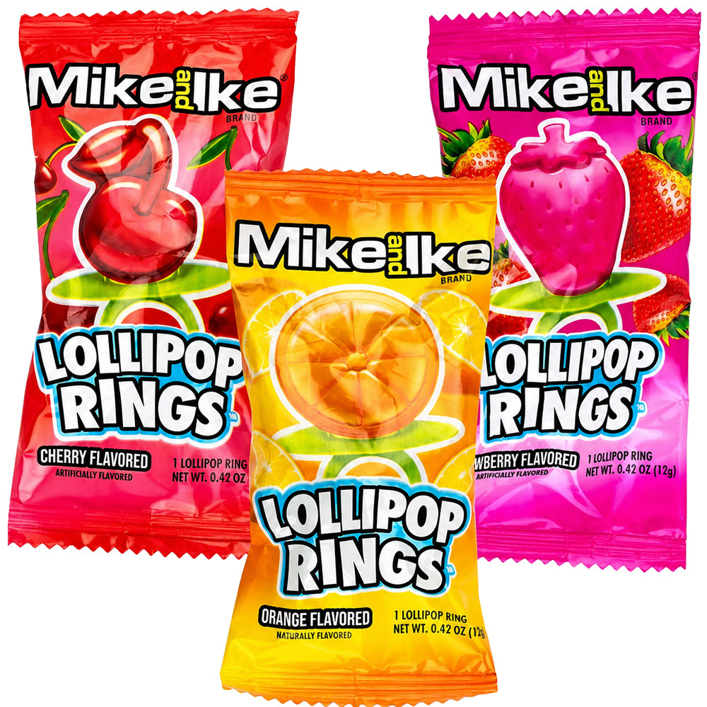 Mike and Ike Lollipop Rings 12g