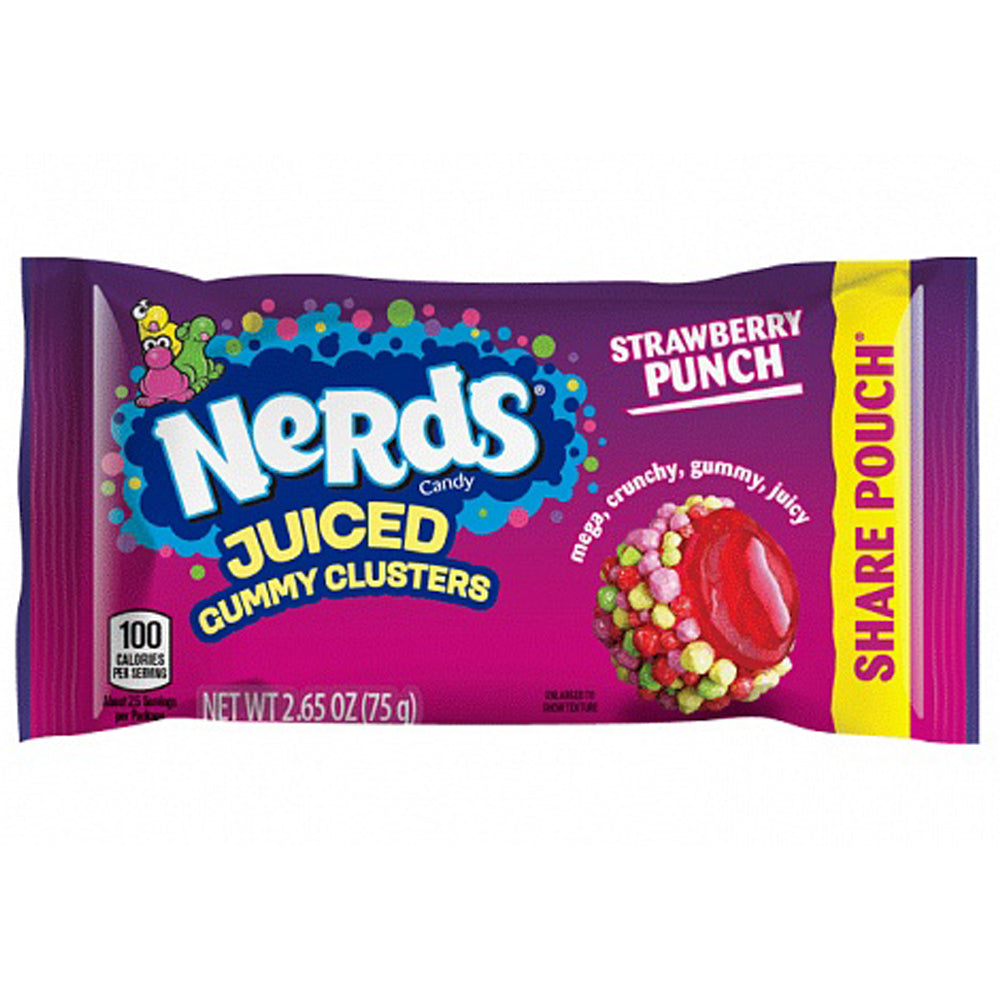 Nerds Juicy Gummy Clusters Strawberry Punch 75g