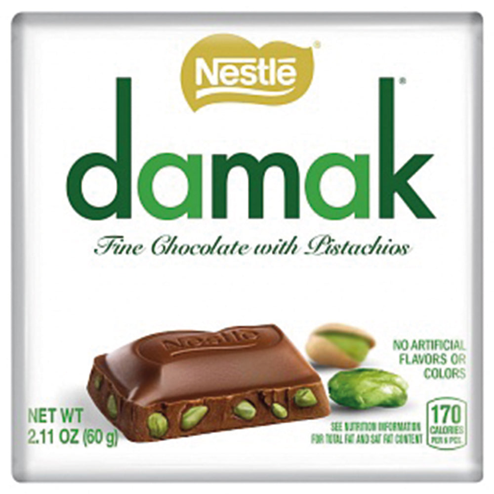 Nestle Damak Fine Chocolate with Pistachios 60g