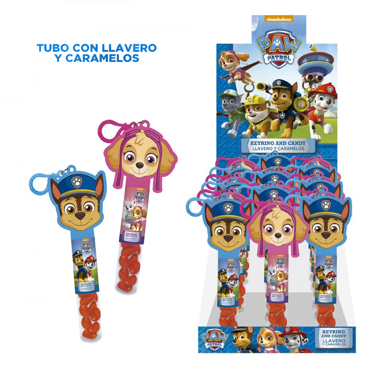Nickelodeon Paw Patrol Candy mit Schlüsselanhänger