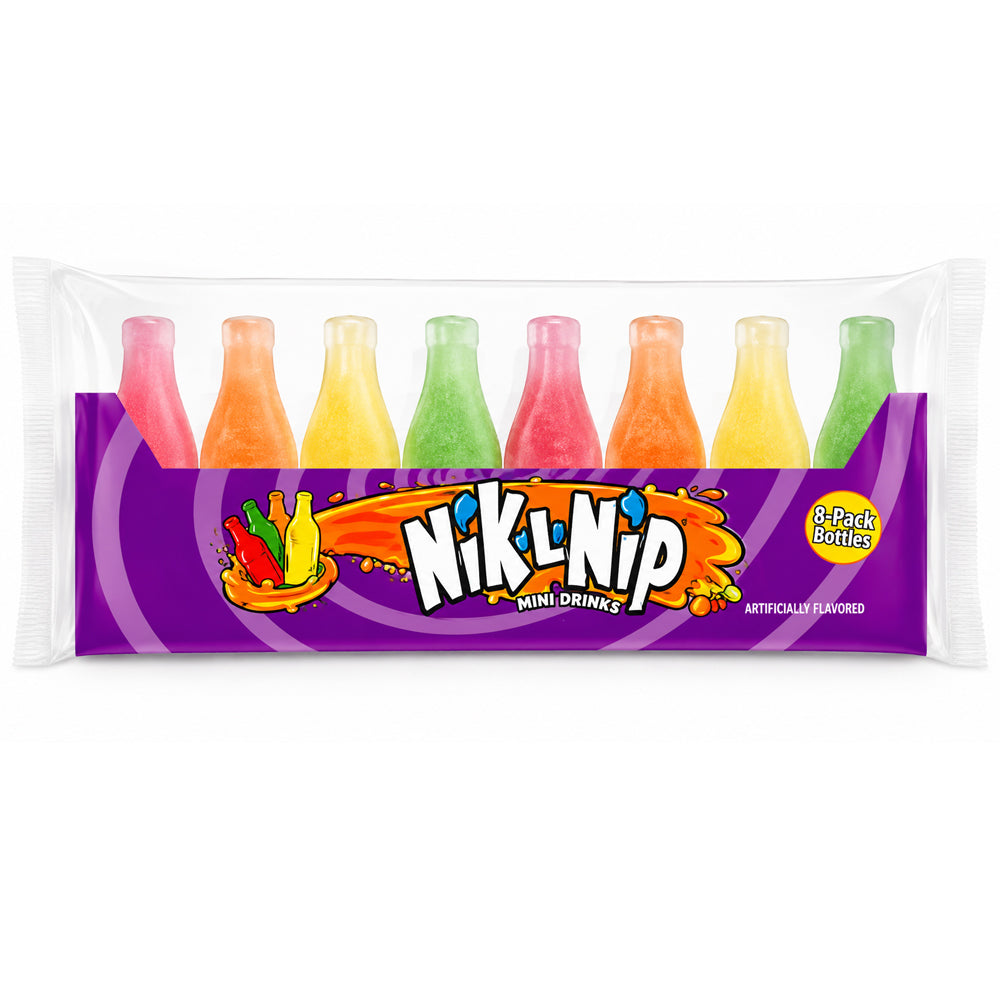 Nik-L-Nip Original Wax Candy Bottles 79g 32ml (8 Pack)