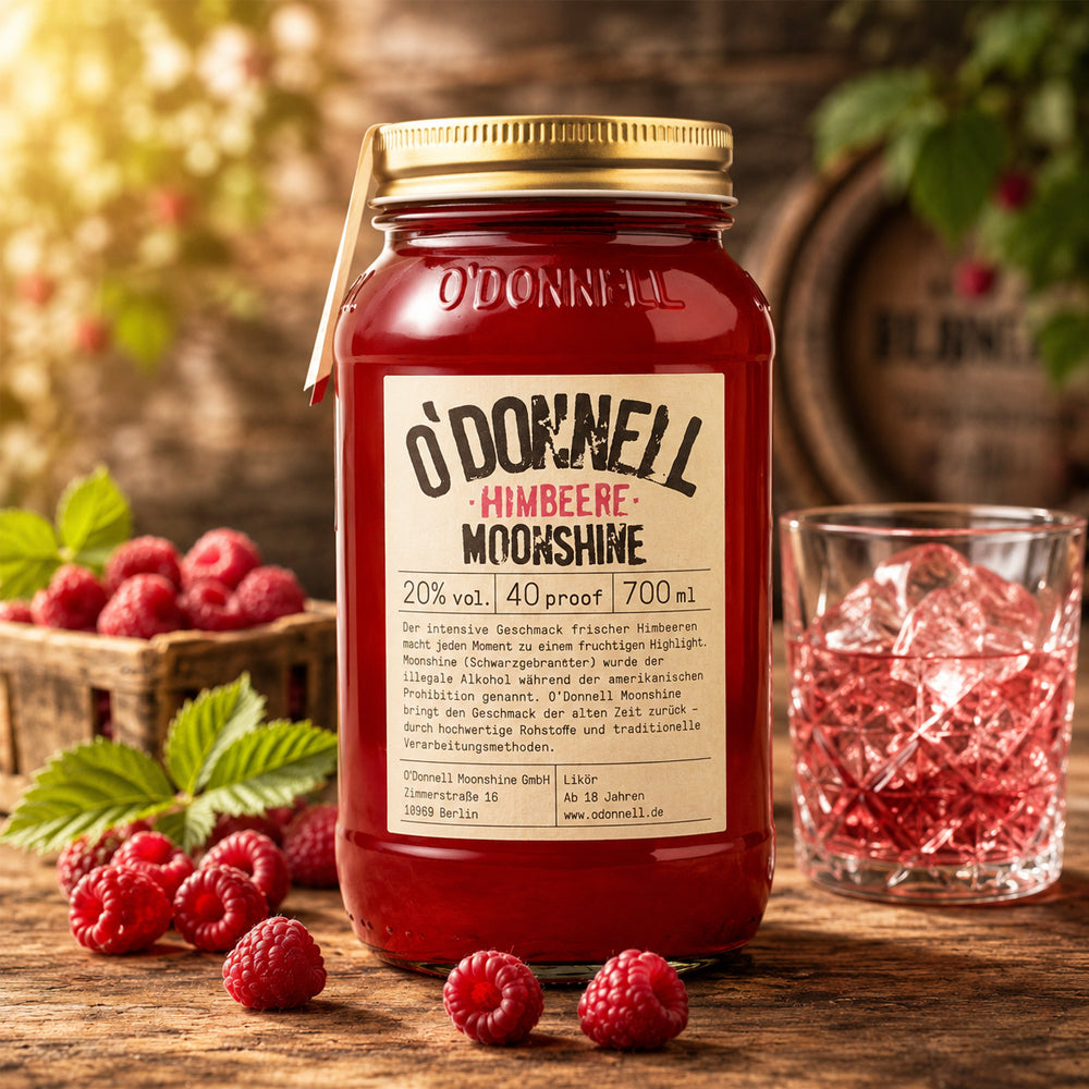 O'Donnell - MOONSHINE Himbeere 700ml 20% vol.