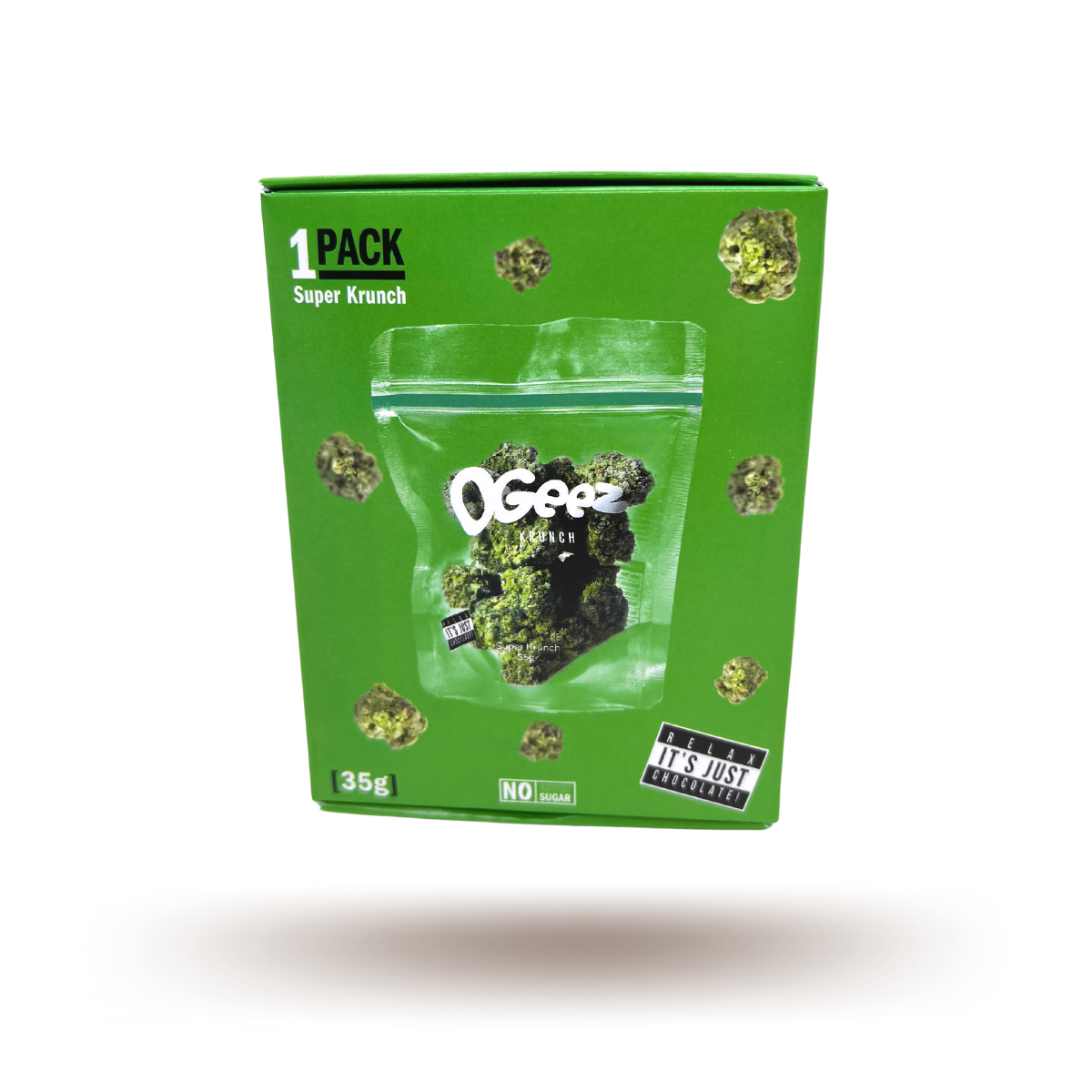 OGEEZ 1 Pack Super Krunch Chocolate 35g
