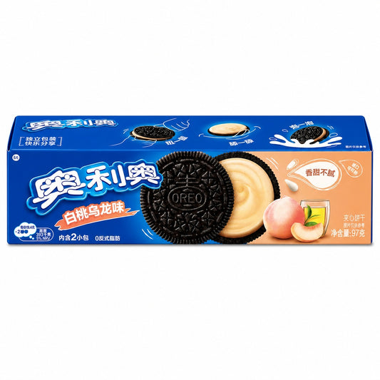 Oreo Sandwich Biscuit White Peach Oolong 97g (CHINA)