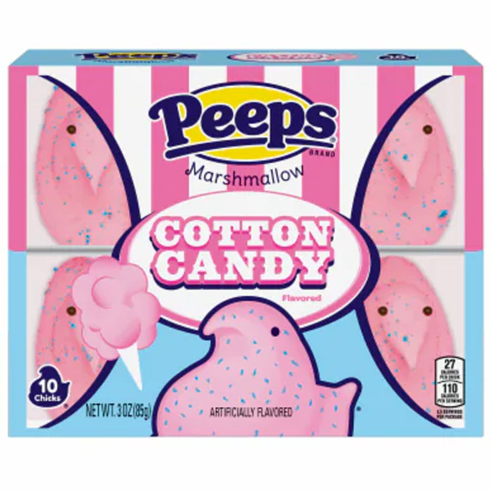 Peeps Marshmallow Chicks Cotton Candy 15 Pack 128g