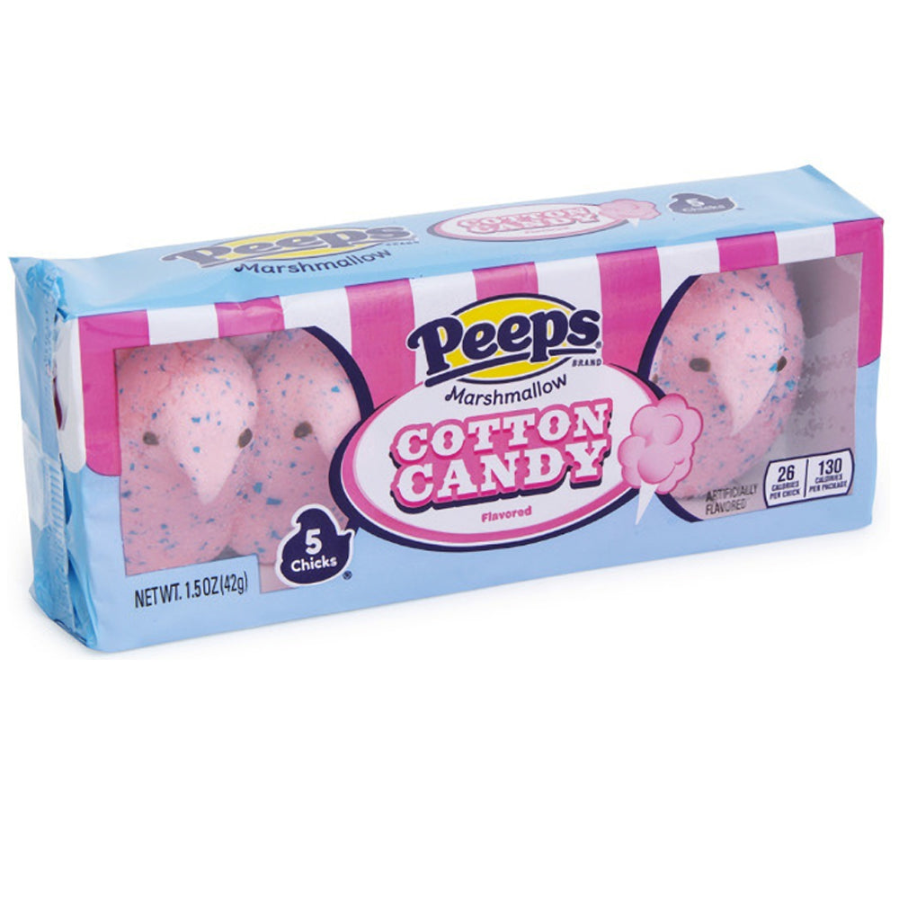 Peeps Marshmallow Cotton Candy Chicks 5 Pack 42g