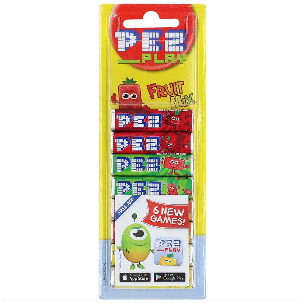 PEZ Bonbons Fruit Mix für PEZ Spender Laktose und glutenfrei 68g