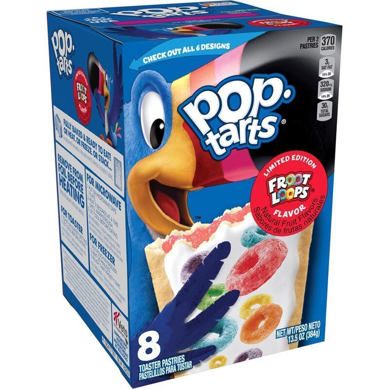 Kellogg's Pop-Tarts Froot Loops Limited Edition - 8 Stück - 384g
