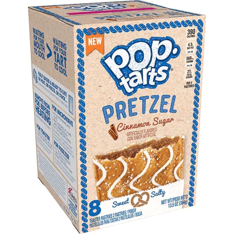 Kellogg's Pop-Tarts Pretzel Cinnamon Sugar - 8 Stück - 384g