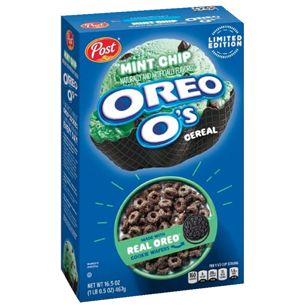 Post Oreo O's Cereal Mint Chip 467g (MHD ABGELAUFEN 12.05.2025)