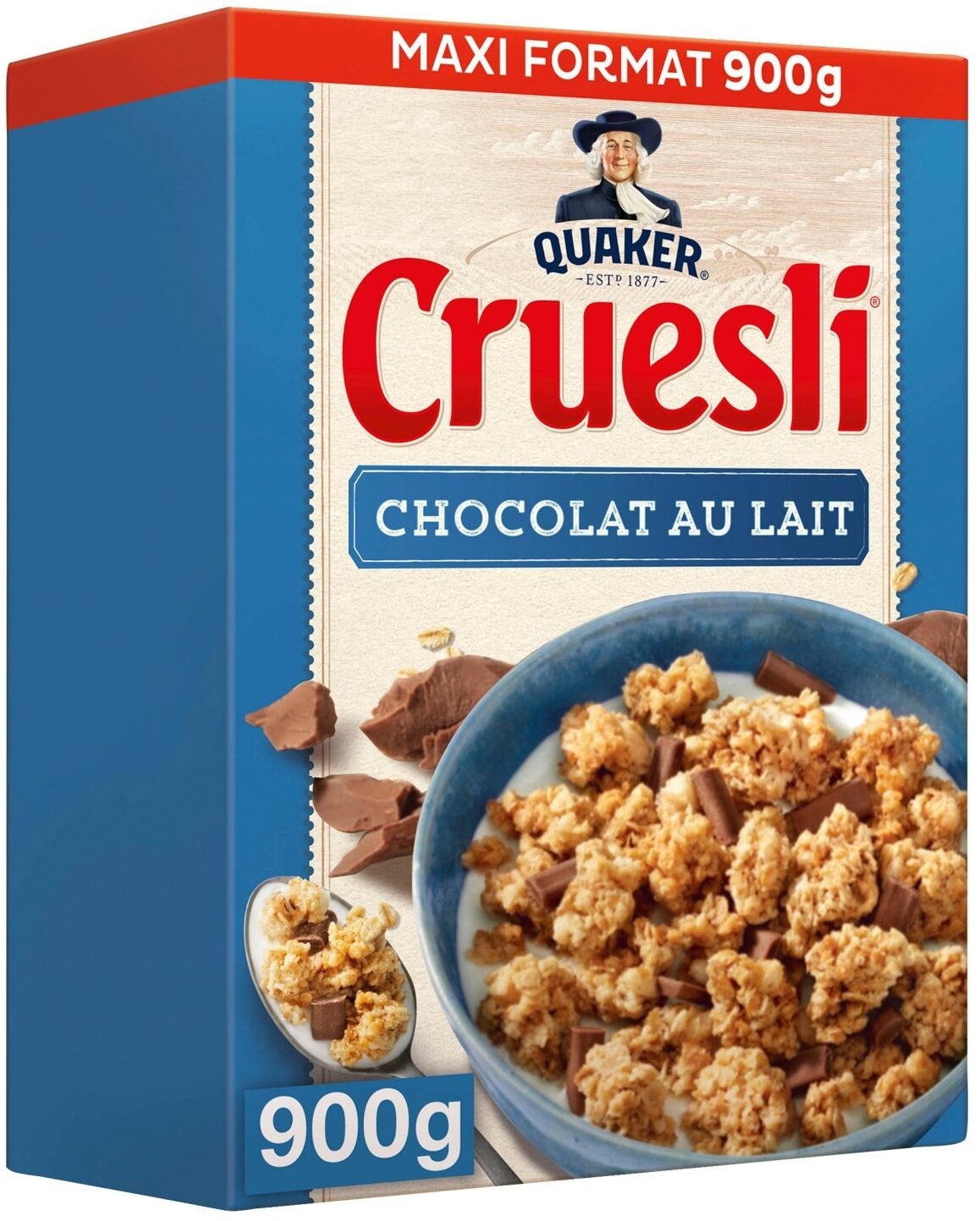 Quaker Cruesli Chocolat Au Lait 900g