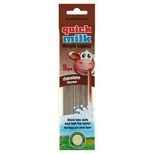 Quick Milk Trinkhalme Magic Sipper Chocolate Flavour 30g