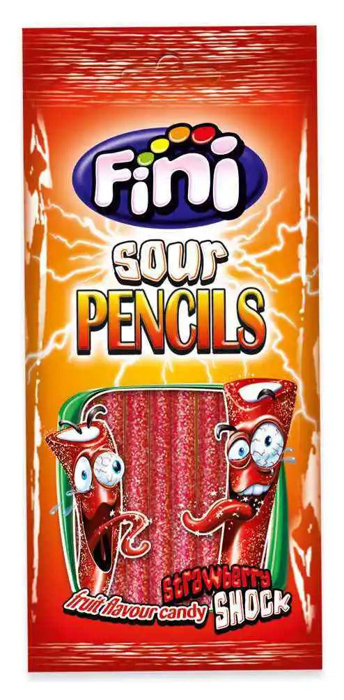 FINI Sour Pencils Strawberry Shock 75g