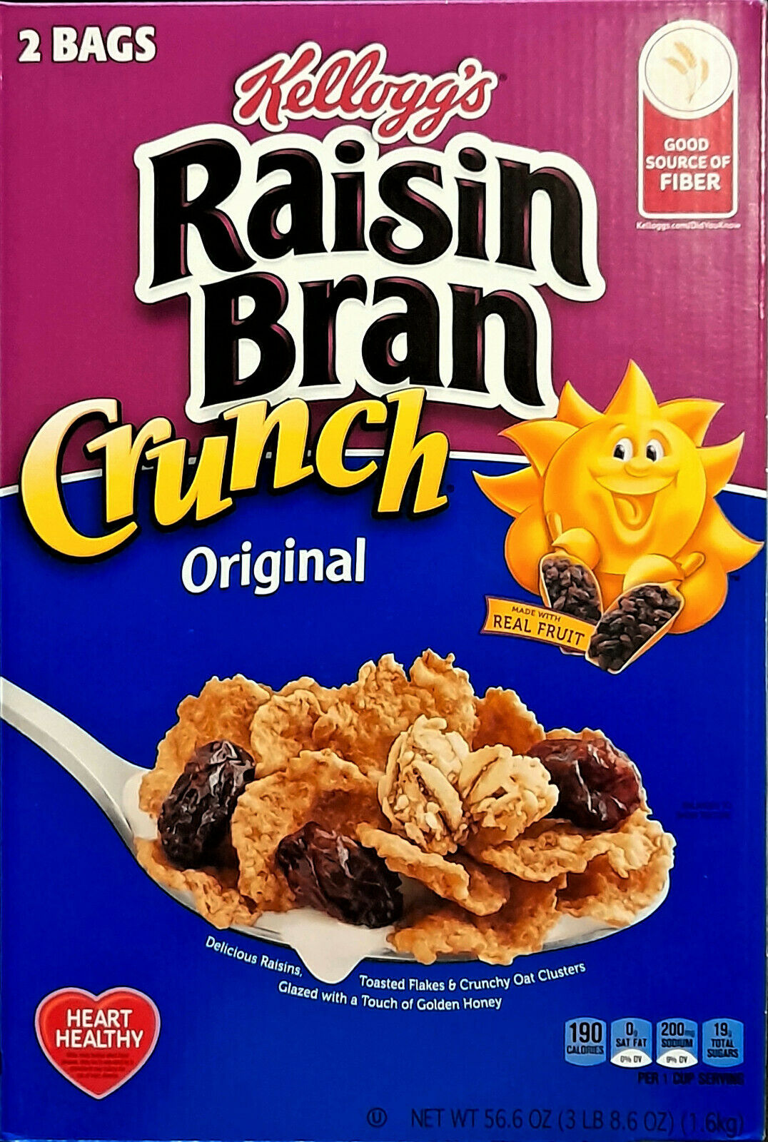 Kellogg's Raisin Bran Crunch Orginal Cereal 1,19kg