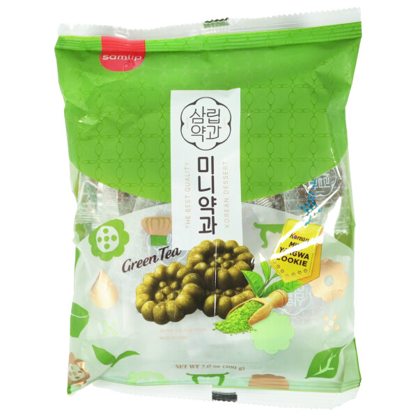 Samlip Greentea Mini Yakgwa Cookie 200g