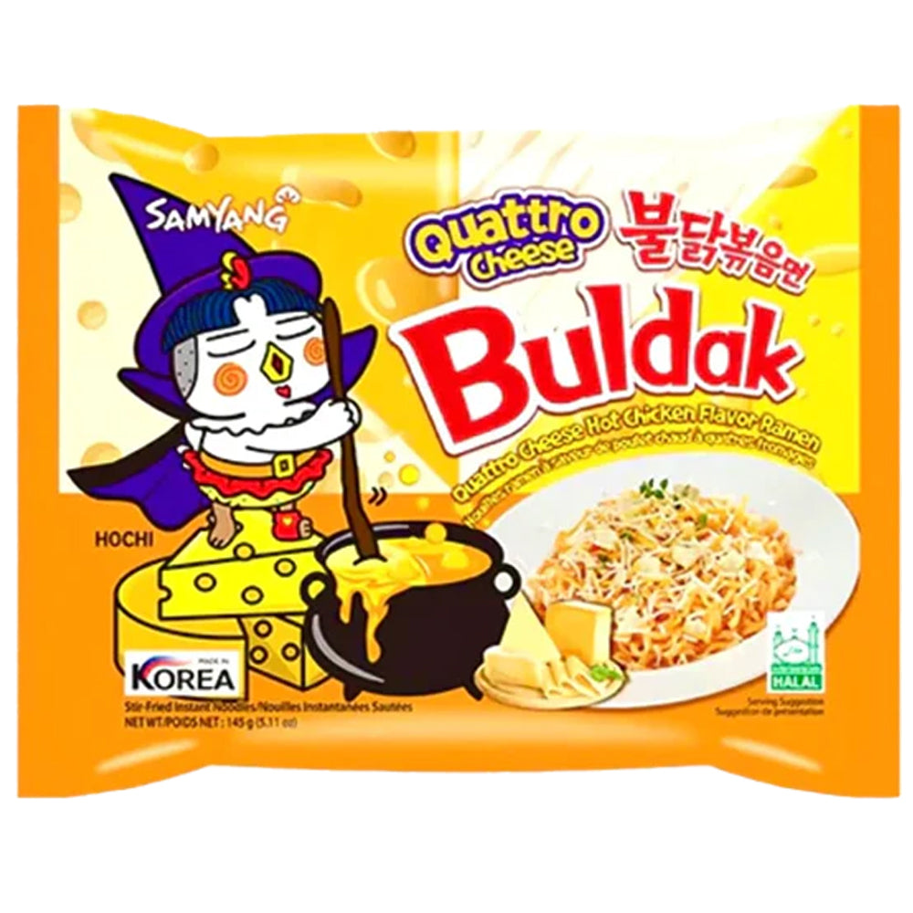 Samyang Buldak Hot Chicken Ramen Quattro Cheese Flavour 140g